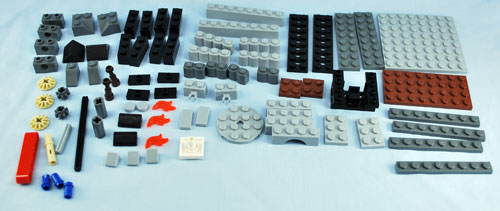 The parts from bag three The parts from bag three