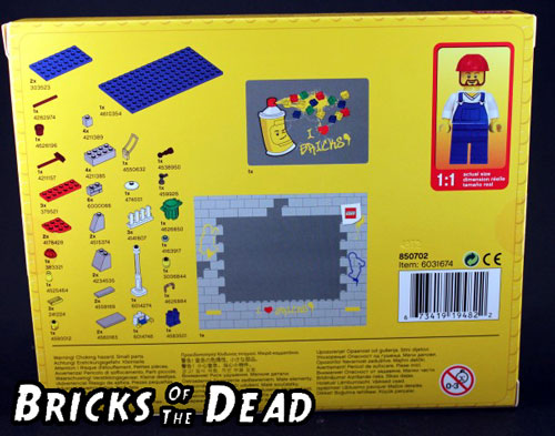 The back of the LEGO Classic Photo Frame box