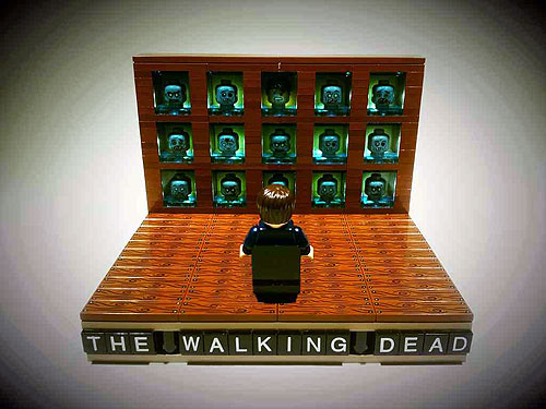 The Governor's TV Time - A LEGO Zombie Creation