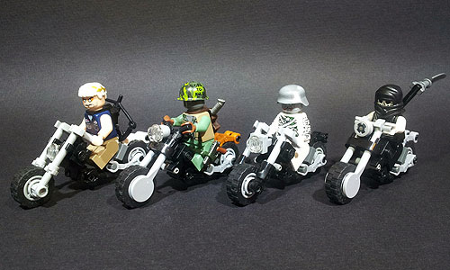The Four Horsemen - A LEGO Zombie Creation