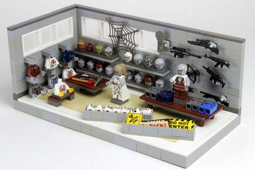 The Tipsy Zombie Costume Shoppe - a LEGO Zombie Creation