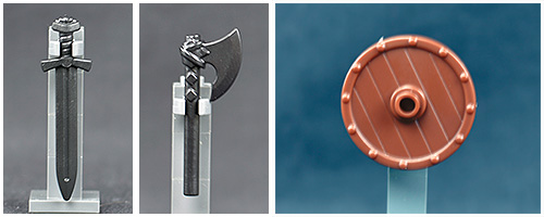 BrickWarriors Viking Sword, Shield, and Axe