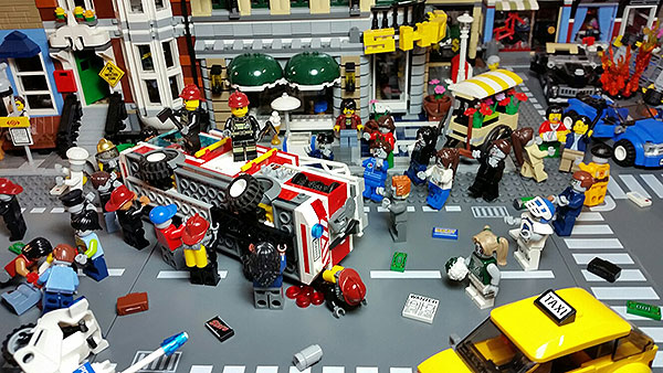 Zombie Apocalypse Hits Downtown LEGO City