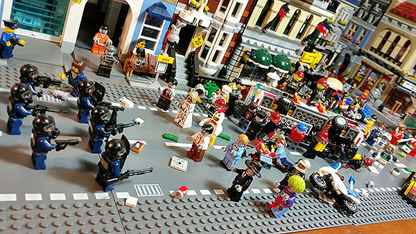 Zombie Apocalypse Hits Downtown LEGO City